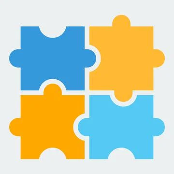 A puzzle icon Stock Illustration