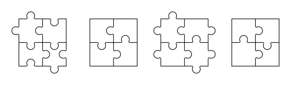 Puzzle icon Stock Illustration