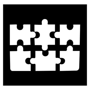 Puzzle icon Illustrazione stock