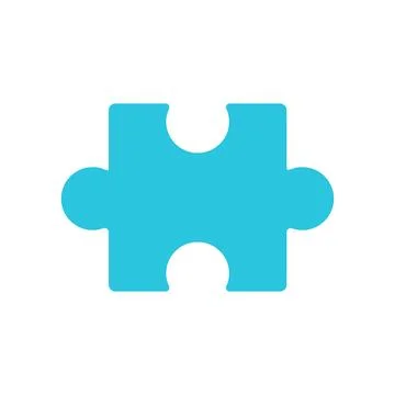 Puzzle Icon. Problem solving, Missing piece on white background. Symbol. Stock Illustration