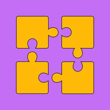 Puzzle icon. Teamwork symbol. Plugins sign. Flat design. Vector illustration Stock Illustration