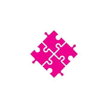 Puzzle icon in trendy flat style. simple flat vector illustration. Stock Illustration