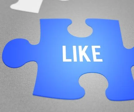 Like puzzle Stock Illustration