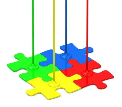 The puzzle Stock Illustration