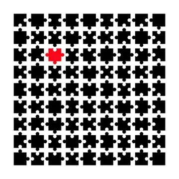 Puzzle. Jigsaw. Stock Illustration