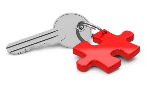 The puzzle key Stock Illustration