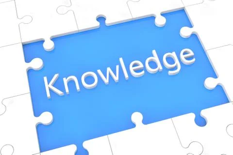 Puzzle knowledge concept Illustrazione stock