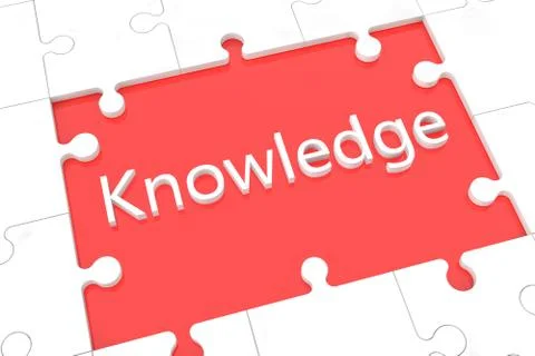 Puzzle knowledge concept Illustrazione stock