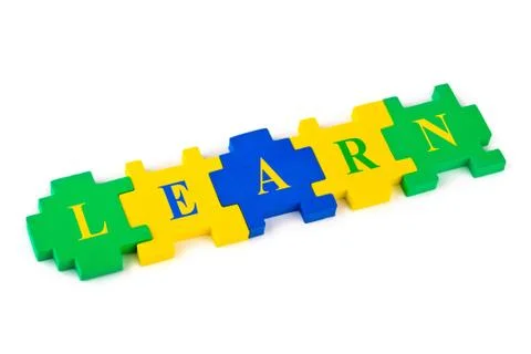 Puzzle Learn Foto stock