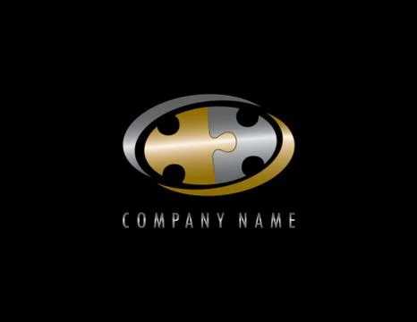 Puzzle logo Illustration