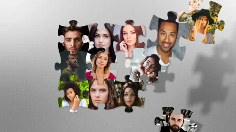 Puzzle Logo Reveal Stock After Effects