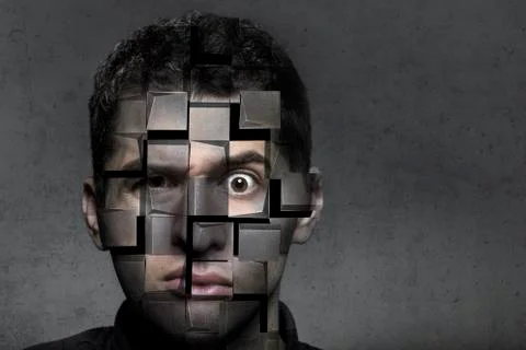 Puzzle man Stock Photos