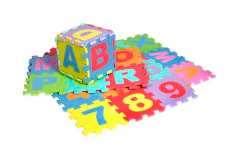 Puzzle mats 库存照片