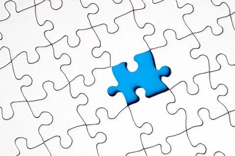 Puzzle with missing piece Stock Illustration