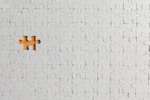 Puzzle missing a piece Stock Photos