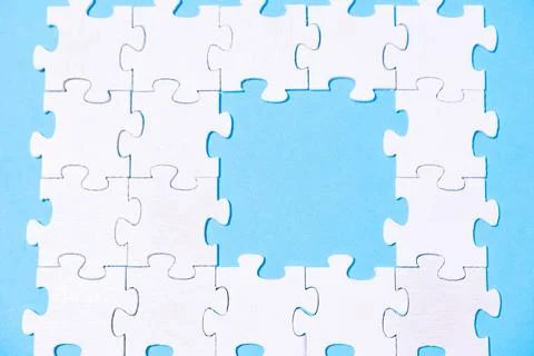 Puzzle with a missing piece Stock Photos