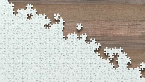 Puzzle Motion With Clipping Mask Stock Footage 98059331