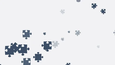 Puzzle in motion pattern Stock Footage 116541728