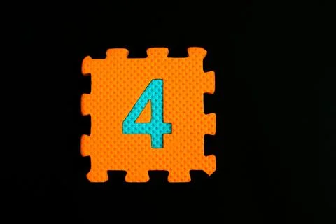 Puzzle numbers Stock Photos