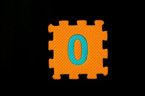 Puzzle numbers Stock Photos