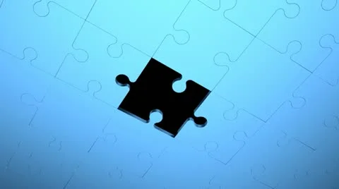 Puzzle over a light source Video stock 21895632