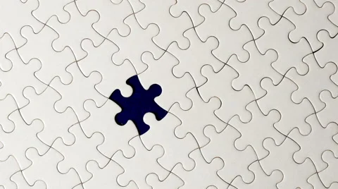 Puzzle piece background. 4K UHD. Stock Footage 57637848