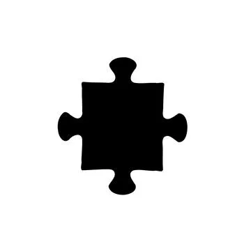 Puzzle Piece Icon. Concept of problem solving, challenge, and connection. Illustrazione stock