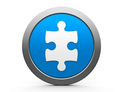 Puzzle piece icon Illustrazione stock