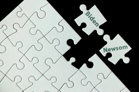 A puzzle piece with a missing piece Stock Photos