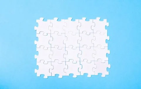 A puzzle piece is missing from a puzzle 스톡 사진