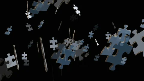 Puzzle piece spreading loop animation Vidéo 160558484