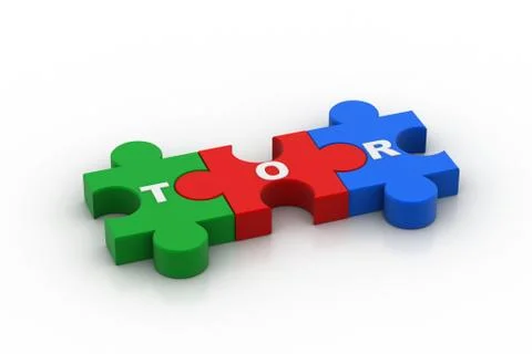 Puzzle piece with tor Stock Illustration