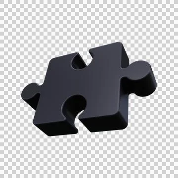 Puzzle pieces. 3d render Stock Illustration