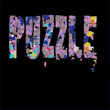 Puzzle Pieces Background Illustrazione stock