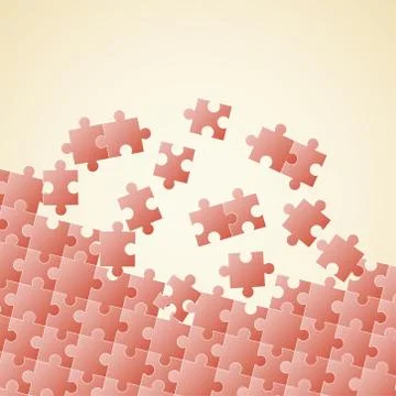 Puzzle pieces background 스톡 일러스트