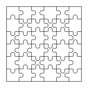 Puzzle pieces background Stock Illustration