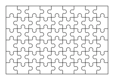 Puzzle pieces background Stock Illustration