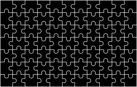 Puzzle pieces background Stock Illustration