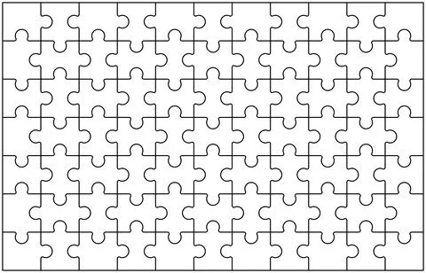 Puzzle pieces background Stock Illustration