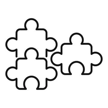 Puzzle pieces connecting representing teamwork and solution concept イラスト素材