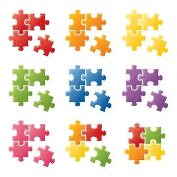 Puzzle pieces Stock Illustration
