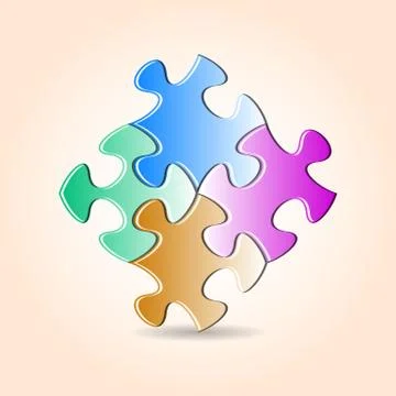 Puzzle pieces Stock-Illustration