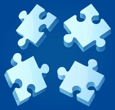 Puzzle pieces Stock Illustration