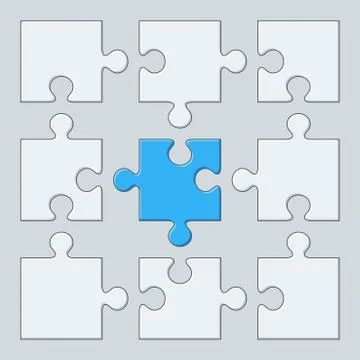Puzzle pieces Stock Illustration
