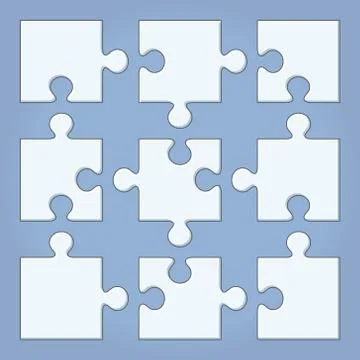 Puzzle pieces Stock Illustration