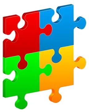 Puzzle pieces Stock Illustration
