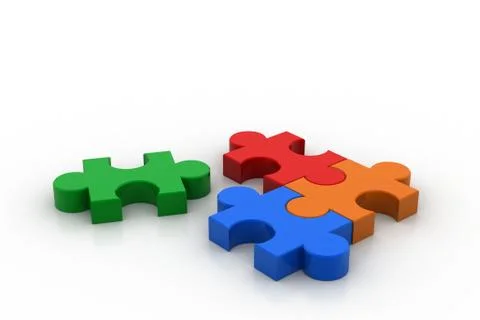 Puzzle pieces Free Stock Illustration