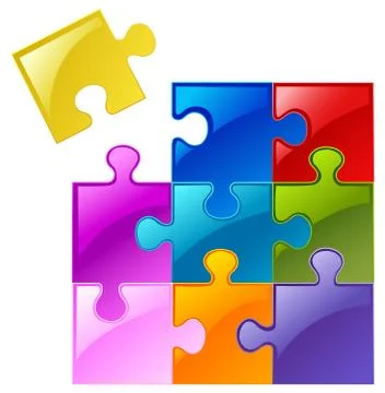 Puzzle pieces Stock Illustration