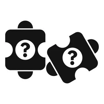 Puzzle pieces presenting question marks for problem solving 스톡 일러스트