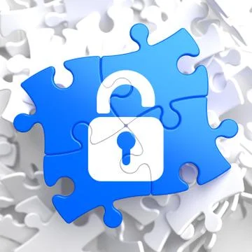 Puzzle Pieces: Security Concept. Stock Illustration